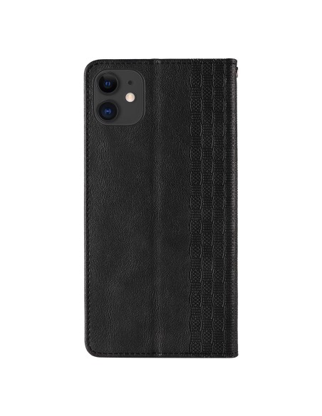 Magnetinio dirželio dėklas, skirtas iPhone 13, piniginės dangtelis + mini dirželis, pakabukas, juodas