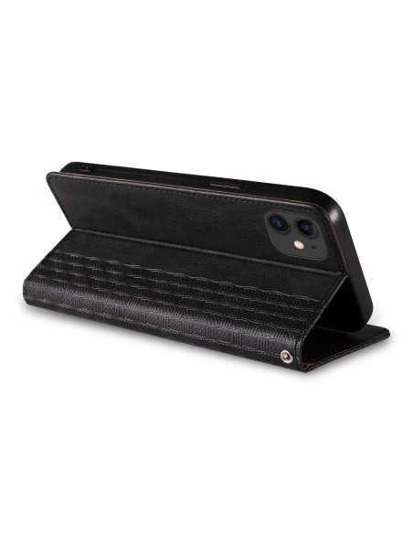 Magnetinio dirželio dėklas, skirtas iPhone 13, piniginės dangtelis + mini dirželis, pakabukas, juodas