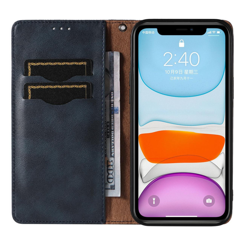 Magnet Strap Case dėklas, skirtas iPhone 13 piniginės dėklui + mini mėlynas pakabukas su dirželiu