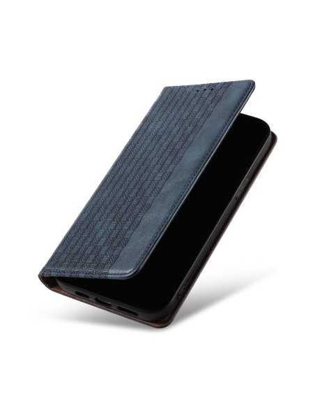 Magnet Strap Case dėklas, skirtas iPhone 13 piniginės dėklui + mini mėlynas pakabukas su dirželiu