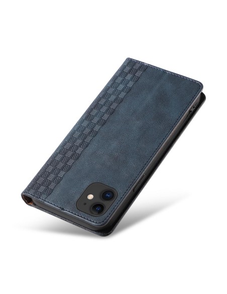 Magnet Strap Case dėklas, skirtas iPhone 13 piniginės dėklui + mini mėlynas pakabukas su dirželiu