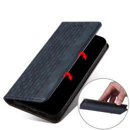 Magnetinio dirželio dėklas, skirtas Samsung Galaxy A13 5G piniginės dangtelis + mini pakabukas, mėlynas