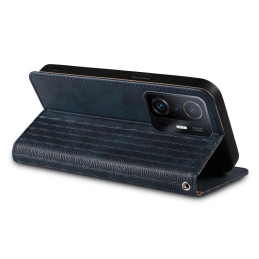 Magnetinio dirželio dėklas, skirtas Samsung Galaxy A13 5G piniginės dangtelis + mini pakabukas, mėlynas