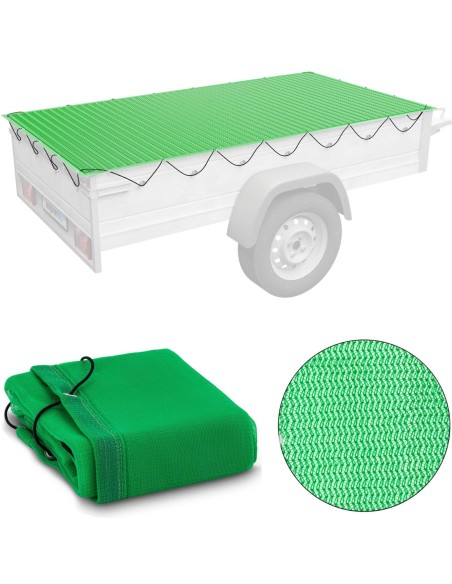 Transportavimo tinklas, fiksuojantis krovinį ant priekabos smulkaus tinklelio 2 x 3 m žalias Transportavimo tinklas, fiksuojantis krovinį ant priekabos smulkaus tinklelio 2 x 3 m žalias