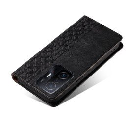 Magnetinio dirželio dėklas, skirtas Xiaomi Redmi Note 11 piniginės dangtelis + juodas mini pakabukas