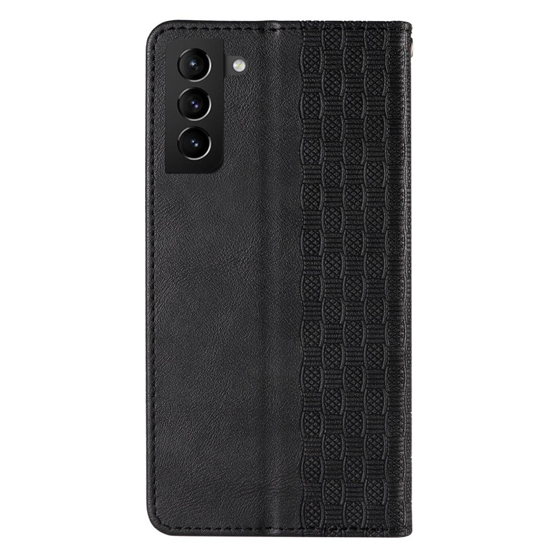 Magnetinio dirželio dėklas, skirtas Samsung Galaxy S22+ (S22 Plus) piniginės dangtelis + juodas mini pakabukas su diržel...
