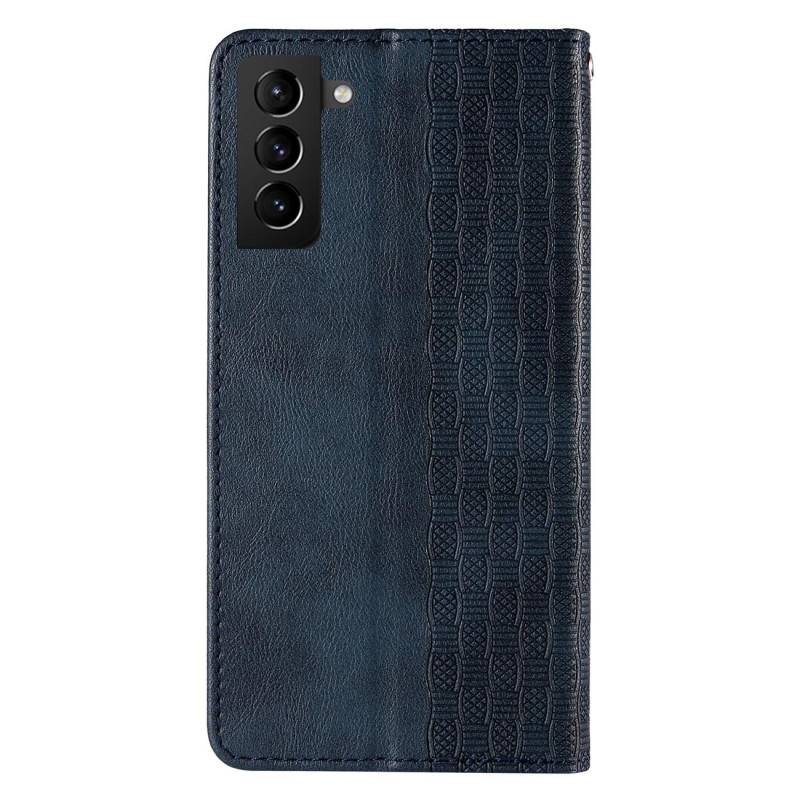 Magnetinio dirželio dėklas, skirtas Samsung Galaxy S22 Ultra piniginės dangtelis + mini mėlynos spalvos pakabukas
