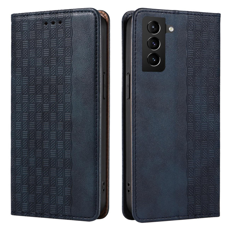 Magnetinio dirželio dėklas, skirtas Samsung Galaxy S22 Ultra piniginės dangtelis + mini mėlynos spalvos pakabukas