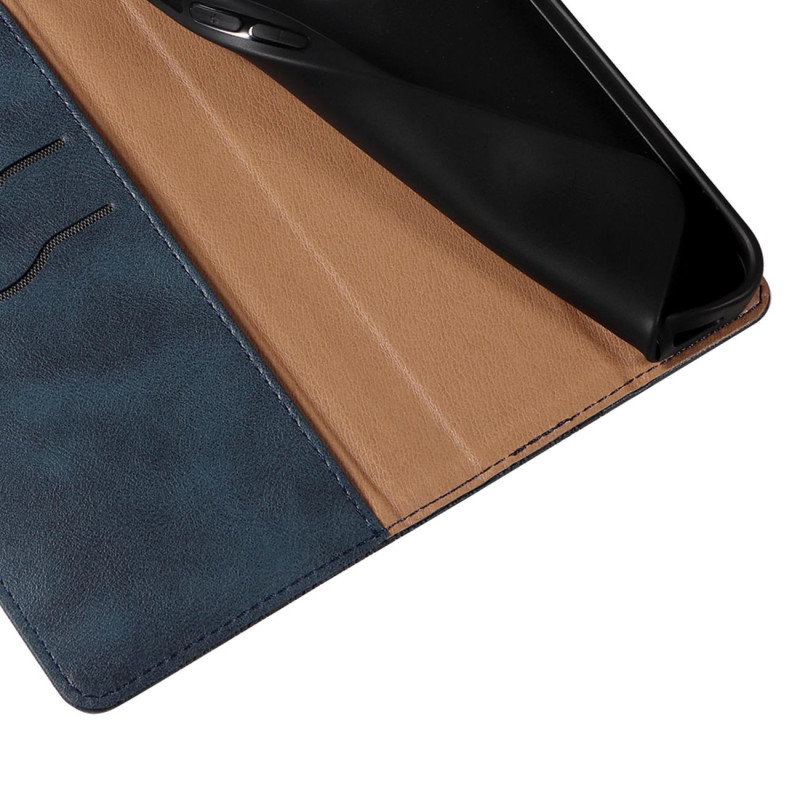 Magnetinio dirželio dėklas, skirtas Samsung Galaxy S22 Ultra piniginės dangtelis + mini mėlynos spalvos pakabukas