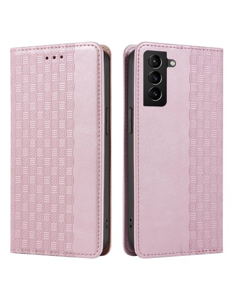 Magnetinio dirželio dėklas, skirtas Samsung Galaxy S22 Ultra piniginės užvalkalui + mini rožinis pakabukas Magnetinio dirželio dėklas, skirtas Samsung Galaxy S22 Ultra piniginės užvalkalui + mini rožinis pakabukas