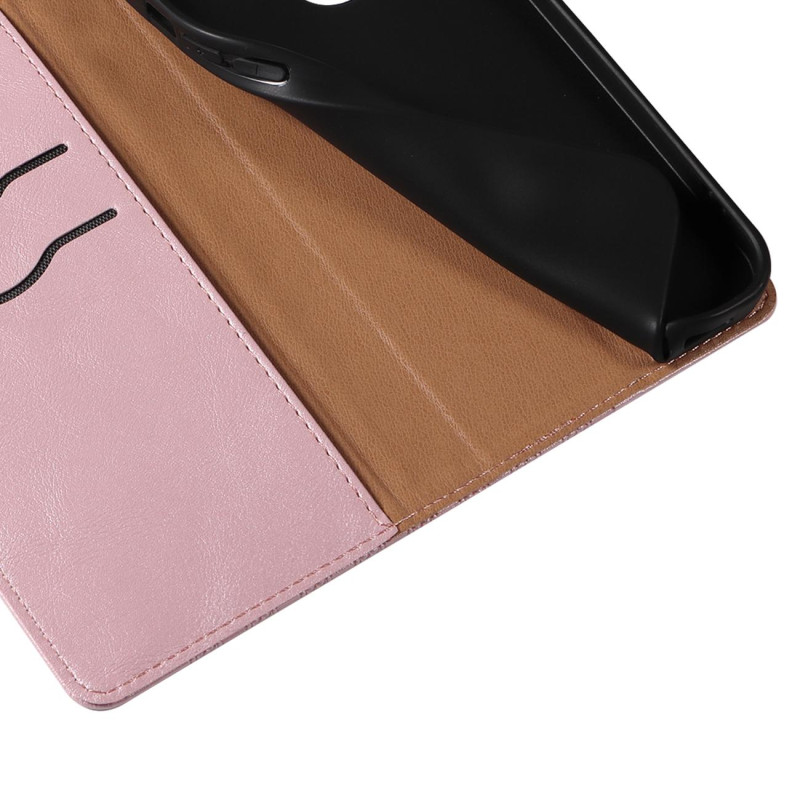 Magnetinio dirželio dėklas, skirtas Samsung Galaxy S22 Ultra piniginės užvalkalui + mini rožinis pakabukas