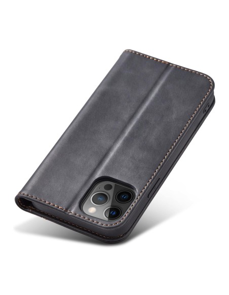 Magnet Fancy Case dėklas skirtas iPhone 12 Pro, dangtelis, kortelių piniginė, kortelių stovas, juodas Magnet Fancy Case dėklas skirtas iPhone 12 Pro, dangtelis, kortelių piniginė, kortelių stovas, juodas