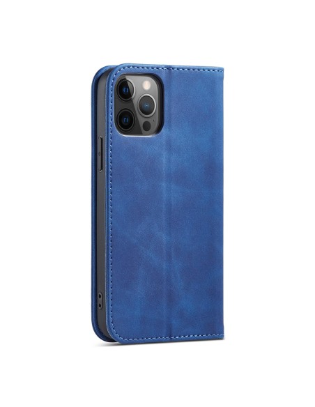 Magnet Fancy Case dėklas skirtas iPhone 12 Pro, dangtelis, kortelių piniginė, kortelių stovas, mėlynas Magnet Fancy Case dėklas skirtas iPhone 12 Pro, dangtelis, kortelių piniginė, kortelių stovas, mėlynas