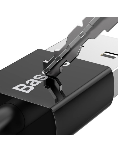 Puikus kabelis USB microUSB laidas greitam įkrovimui 2A 1m juodas