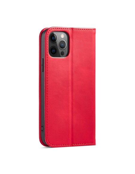 Magnet Fancy Case dėklas skirtas iPhone 12 Pro Max, dangtelis, kortelių piniginė, stovas, raudonas Magnet Fancy Case dėklas skirtas iPhone 12 Pro Max, dangtelis, kortelių piniginė, stovas, raudonas