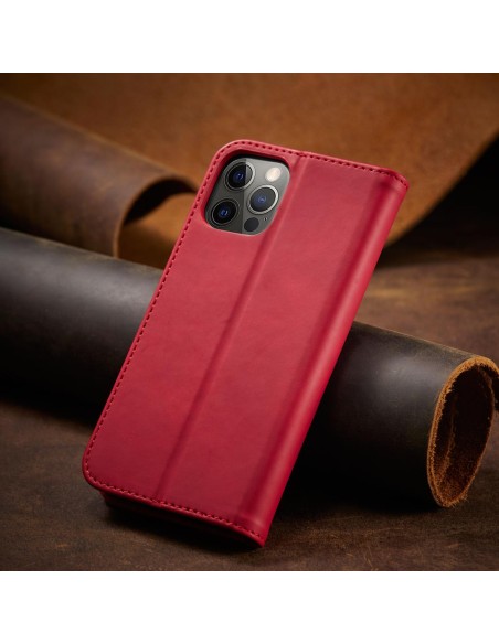 Magnet Fancy Case dėklas skirtas iPhone 12 Pro Max, dangtelis, kortelių piniginė, stovas, raudonas Magnet Fancy Case dėklas skirtas iPhone 12 Pro Max, dangtelis, kortelių piniginė, stovas, raudonas