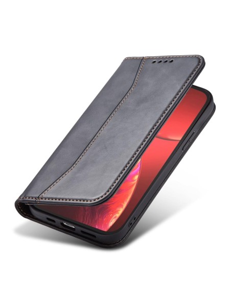 Magnet Fancy Case dėklas skirtas iPhone 13 Pro dangteliui, kortelių piniginei, kortelių stovui, juodas Magnet Fancy Case dėklas skirtas iPhone 13 Pro dangteliui, kortelių piniginei, kortelių stovui, juodas