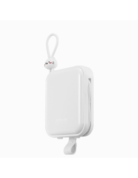 Maitinimo blokas su stovu USB-C laidu ir iPhone Lightning Cutie Series 10000mAh 22,5W balta