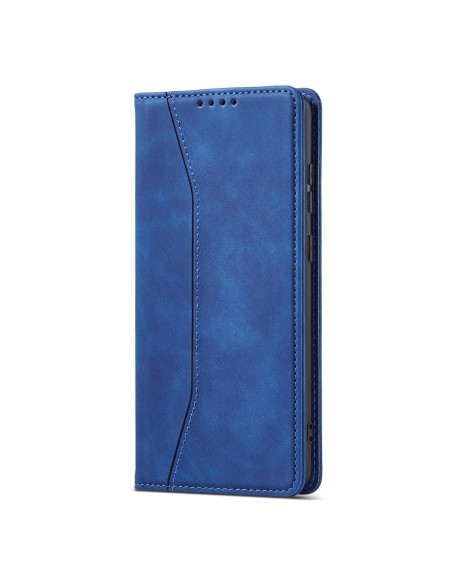 Magnetinis Fancy Case Dėklas, skirtas Samsung Galaxy A13 5G Cover Card Piniginės kortelės stovas Mėlynas