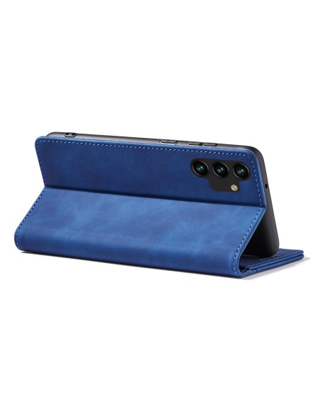 Magnetinis Fancy Case Dėklas, skirtas Samsung Galaxy A13 5G Cover Card Piniginės kortelės stovas Mėlynas