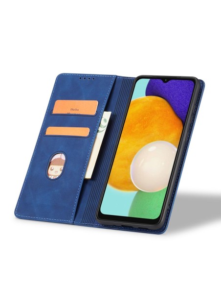 Magnetinis Fancy Case Dėklas, skirtas Samsung Galaxy A13 5G Cover Card Piniginės kortelės stovas Mėlynas