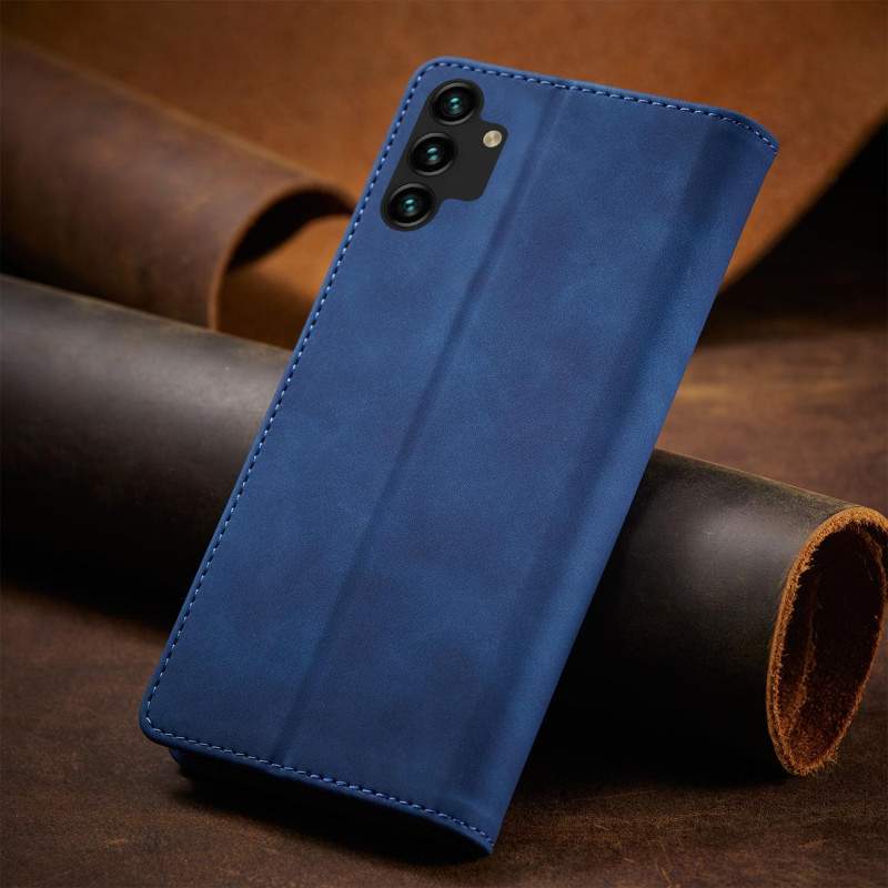 Magnetinis Fancy Case Dėklas, skirtas Samsung Galaxy A13 5G Cover Card Piniginės kortelės stovas Mėlynas