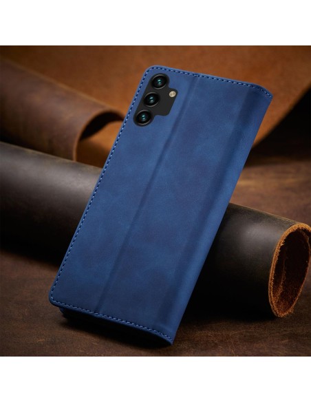 Magnetinis Fancy Case Dėklas, skirtas Samsung Galaxy A13 5G Cover Card Piniginės kortelės stovas Mėlynas