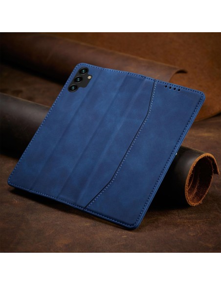 Magnetinis Fancy Case Dėklas, skirtas Samsung Galaxy A13 5G Cover Card Piniginės kortelės stovas Mėlynas
