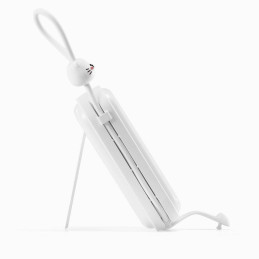 Maitinimo blokas su stovu USB-C laidu ir iPhone Lightning Cutie Series 10000mAh 22,5W balta