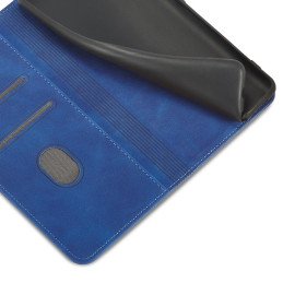 Magnetinis išgalvotas dėklas, skirtas Samsung Galaxy S22+ (S22 Plus) padengti kortelę Piniginės kortelės stovas mėlynas