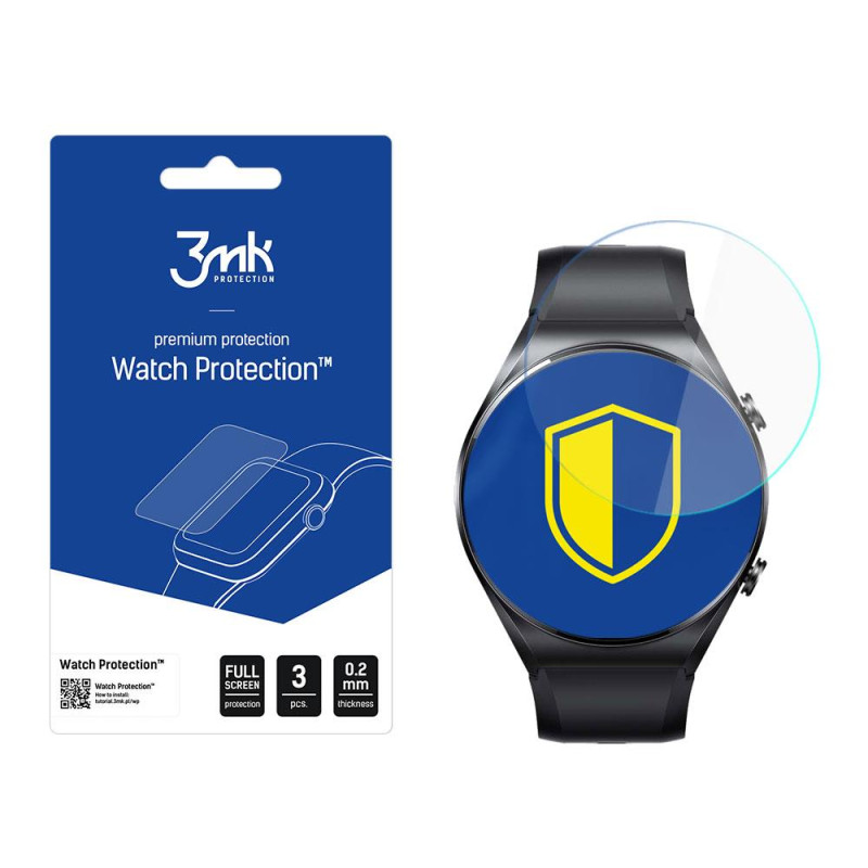 3mk Watch Protection™ hibridinis stiklas v. FlexibleGlass Lite ant Xiaomi Watch S1