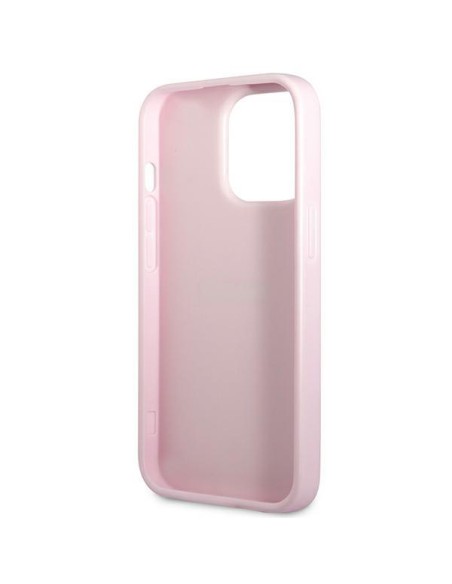 Guess Saffiano Hot Stamp & Metal Logo dėklas, skirtas iPhone 13 Pro / iPhone 13 - violetinė Guess Saffiano Hot Stamp & Metal Logo dėklas, skirtas iPhone 13 Pro / iPhone 13 - violetinė