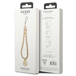 Guess Chain Metal 4G Charm - rožinė