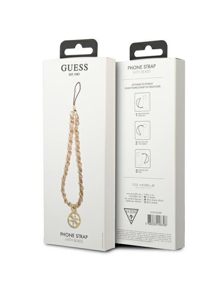 Guess Chain Metal 4G Charm - rožinė Guess Chain Metal 4G Charm - rožinė