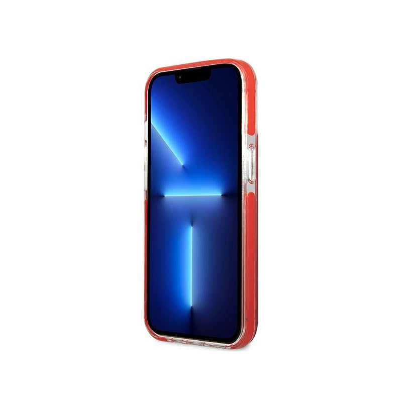 Karl Lagerfeld Karl&Choupette Head dėklas, skirtas iPhone 13 Pro / iPhone 13 - raudonas