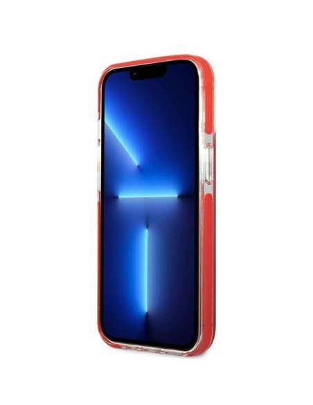 Karl Lagerfeld Karl&Choupette Head dėklas, skirtas iPhone 13 Pro / iPhone 13 - raudonas