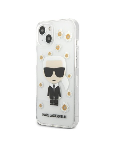 Karl Lagerfeld Flower Ikonik Karl dėklas iPhone 13 mini - skaidrus Karl Lagerfeld Flower Ikonik Karl dėklas iPhone 13 mini - skaidrus
