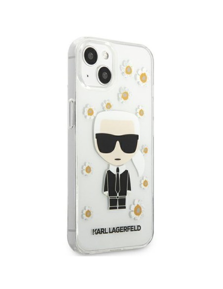 Karl Lagerfeld Flower Ikonik Karl dėklas iPhone 13 mini - skaidrus Karl Lagerfeld Flower Ikonik Karl dėklas iPhone 13 mini - skaidrus