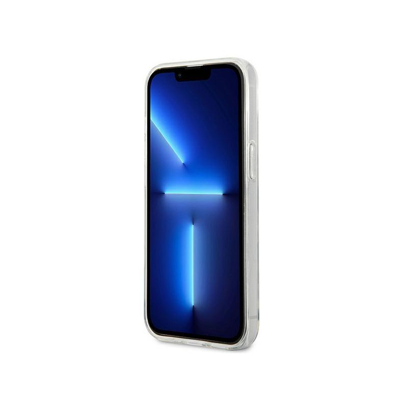 Karl Lagerfeld Flower Ikonik Karl dėklas iPhone 13 mini - skaidrus