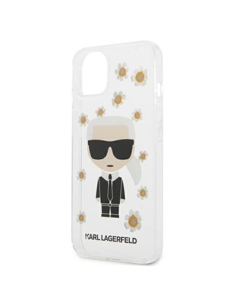 Karl Lagerfeld Flower Ikonik Karl dėklas iPhone 13 mini - skaidrus Karl Lagerfeld Flower Ikonik Karl dėklas iPhone 13 mini - skaidrus