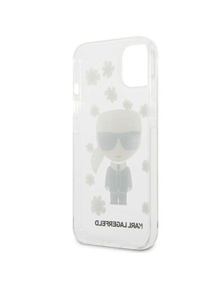 Karl Lagerfeld Flower Ikonik Karl dėklas iPhone 13 mini - skaidrus Karl Lagerfeld Flower Ikonik Karl dėklas iPhone 13 mini - skaidrus