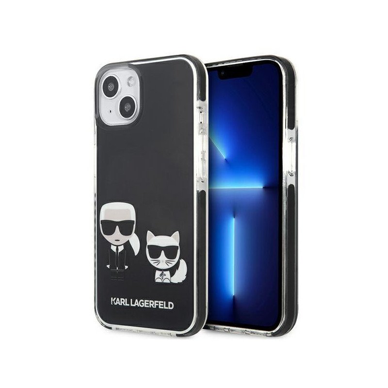 Karl Lagerfeld Karl&Choupette dėklas iPhone 13 mini - juodas Karl Lagerfeld Karl&Choupette dėklas iPhone 13 mini - juodas