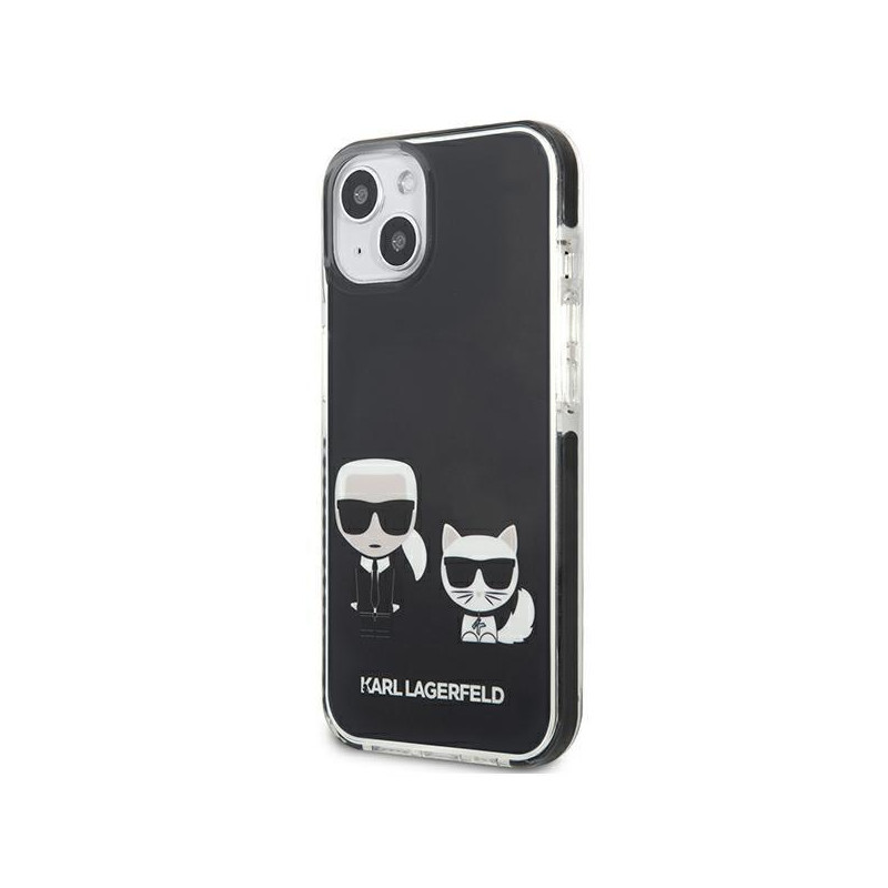 Karl Lagerfeld Karl&Choupette dėklas iPhone 13 mini - juodas