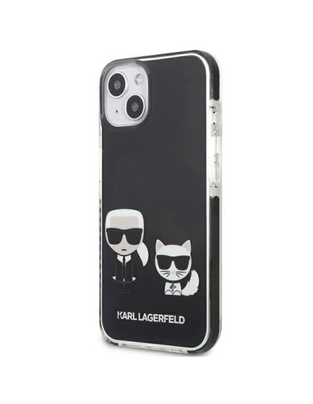 Karl Lagerfeld Karl&Choupette dėklas iPhone 13 mini - juodas Karl Lagerfeld Karl&Choupette dėklas iPhone 13 mini - juodas
