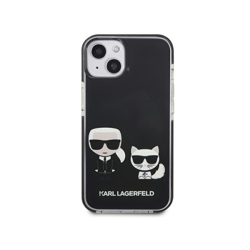 Karl Lagerfeld Karl&Choupette dėklas iPhone 13 mini - juodas