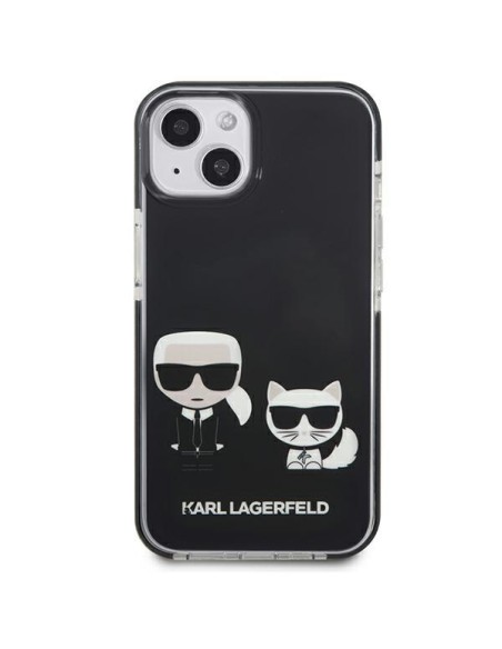 Karl Lagerfeld Karl&Choupette dėklas iPhone 13 mini - juodas Karl Lagerfeld Karl&Choupette dėklas iPhone 13 mini - juodas