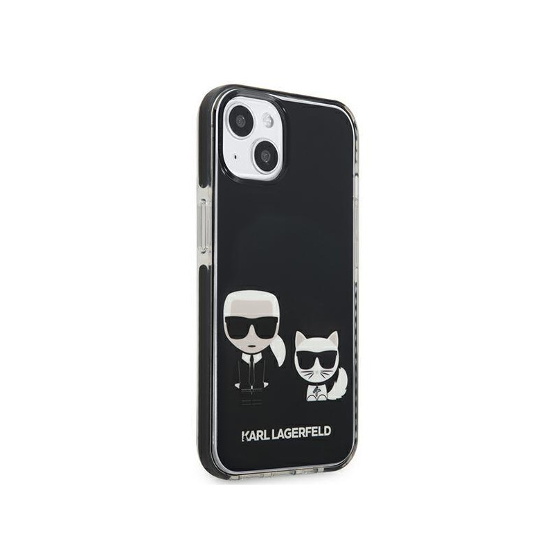 Karl Lagerfeld Karl&Choupette dėklas iPhone 13 mini - juodas