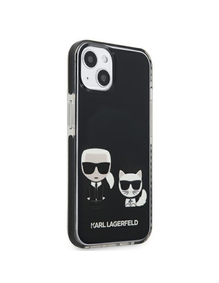 Karl Lagerfeld Karl&Choupette dėklas iPhone 13 mini - juodas Karl Lagerfeld Karl&Choupette dėklas iPhone 13 mini - juodas