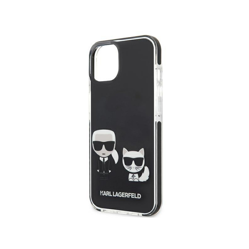 Karl Lagerfeld Karl&Choupette dėklas iPhone 13 mini - juodas