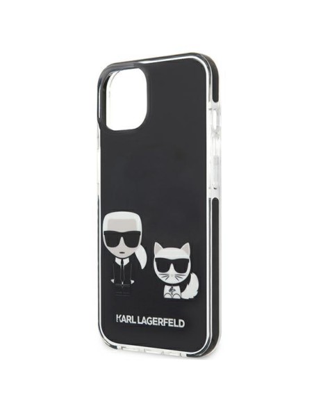 Karl Lagerfeld Karl&Choupette dėklas iPhone 13 mini - juodas Karl Lagerfeld Karl&Choupette dėklas iPhone 13 mini - juodas
